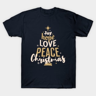 Joy Hope Peace Christmas T-Shirt